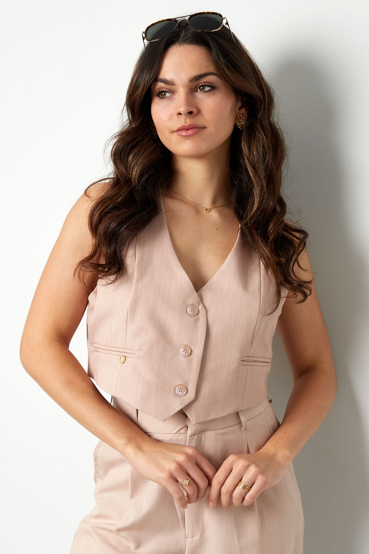 Cropped waistcoat - pink  h5 Picture2